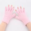 Autumn Winter Plush Half-Finger Gloves Thickened Coral Fleece Keep Warm Knitted Gloves