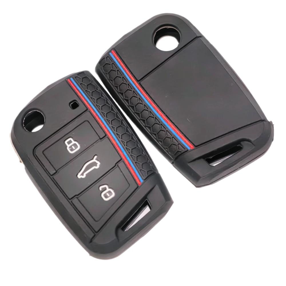 For VW Golf 7 GTI POLO T-Cross Touran Tiguan Skoda Octavia Rapid Kodiaq Fabia Seat Ibiza Leon New Car Remote Key Case Cover Fob