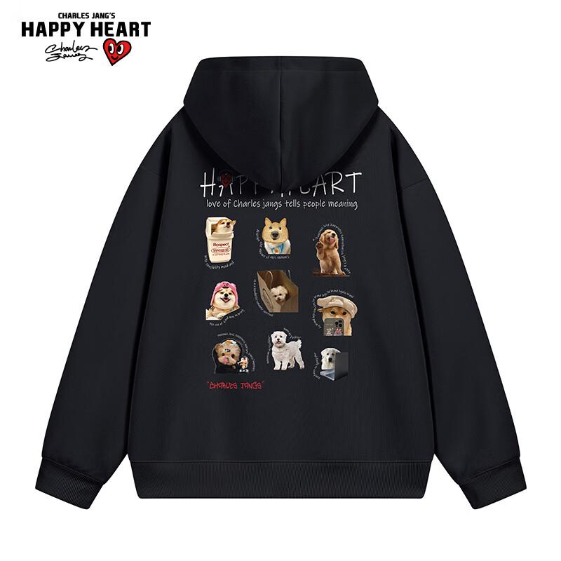 

Унисекс толстовка с капюшоном с принтом животных Charles Heart L