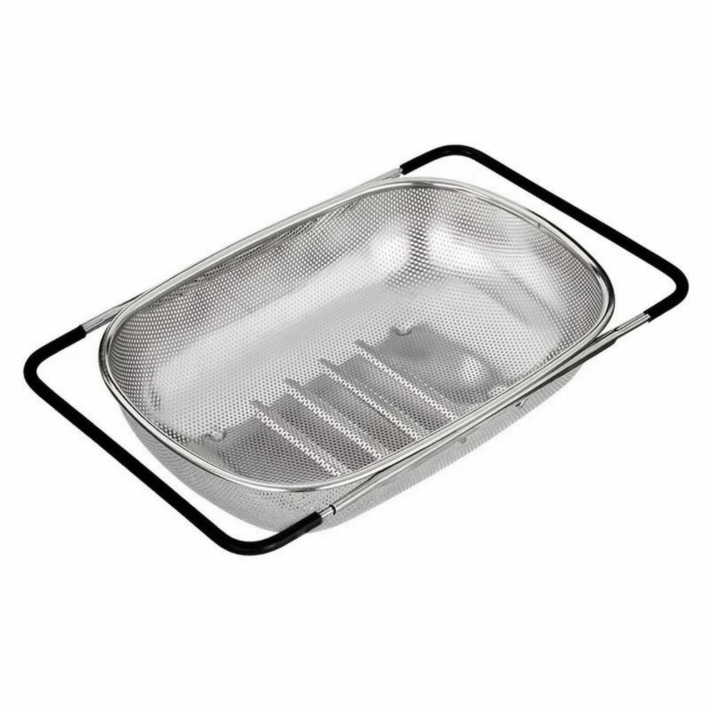 Colander Retractable Sink Draining Basket Adjustable for Kitchen Prep