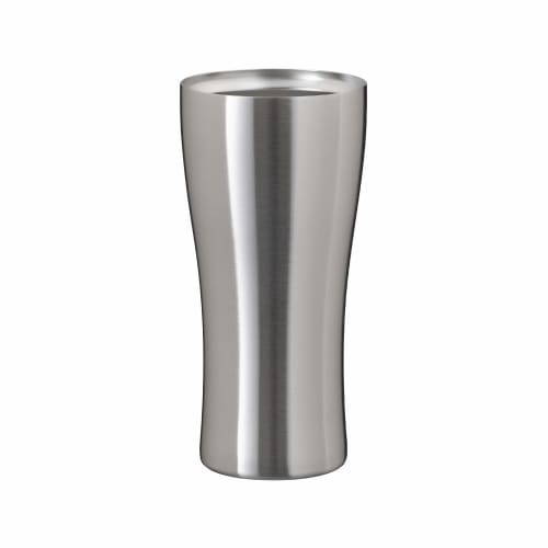 Atlas AST-420MT Stainless Steel Tumbler, 420ml, Lightweight, Matte Silver, Vacuum Insulated, Perfect for Drinks, Beer, and Highballs
