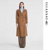Women's EWE354D02400 Simple Retro Lapel Wool Coat