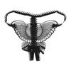 Butterfly Lace Micro Women Open Thongs G Strings Transparent Underwear