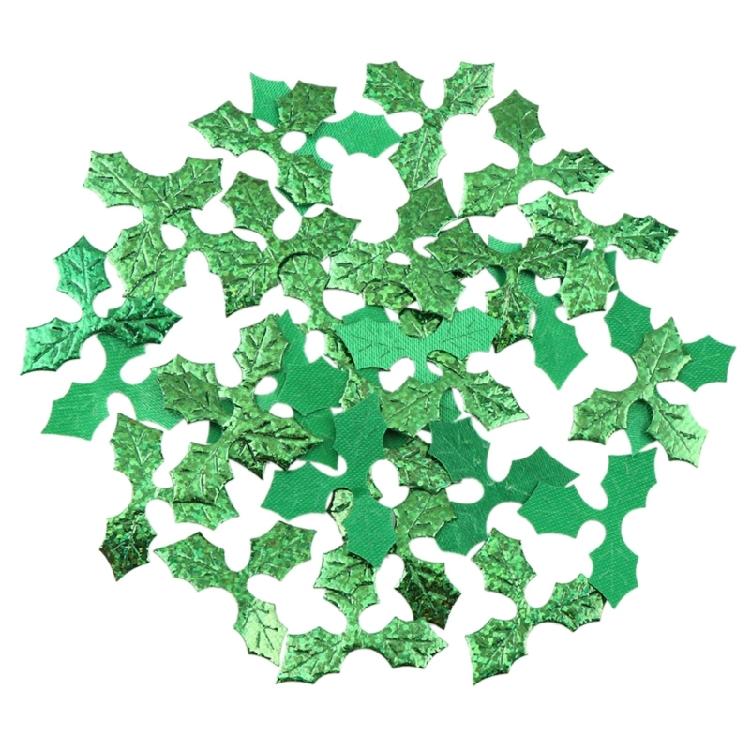 Wreath Party Home Christmas Patches Artificial Holly Berries with Green Leaves