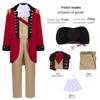 Costume Cosplay Uomo George Washington - Uniforme Militare Retrò Musicale Hamilton
