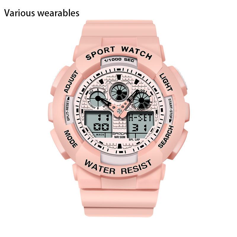 Herren-Uhr im Harajuku-Stil, trendige digitale Sportuhr, wasserdicht, männliche und weibliche Studenten, koreanische Version, einfache elektronische Uhr