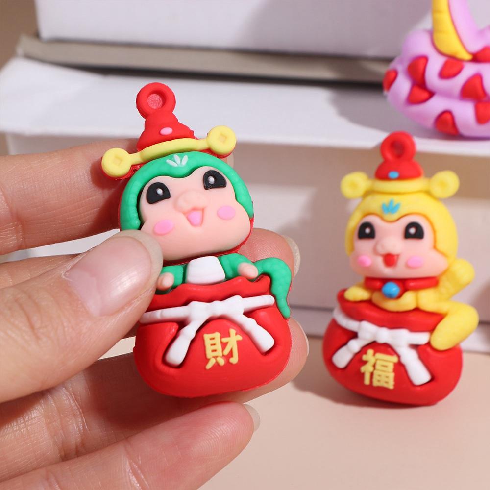 10PCS Spring Festival Snake Ornament 2025 New Year Snake Charms Cute Snake Pendant Decorations