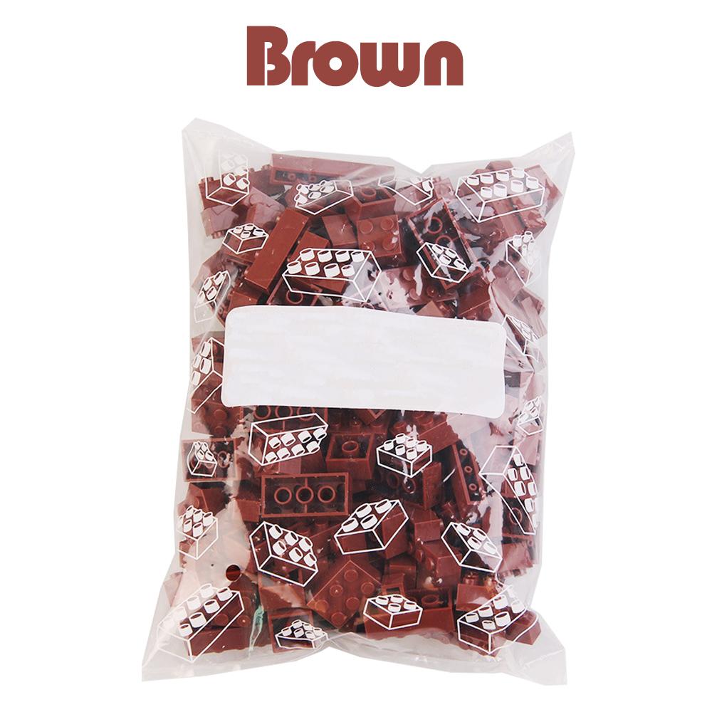 

500-1500 г Насыпные Однотонные Классические Строительные Блоки Совместимые с lego Основные Кирпичики Бренда MOC DIY Город Креативные Игрушки для Взрослых 500g коричневый