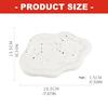 2PCS Artistic Ceramic Trays with Cloud Shape for Modern Home Enhancement and Photo Event Blending Seamlessly Anywhere
