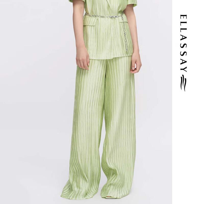 ELLASSAY Women's Slimming Relaxed Wide-Leg Pants