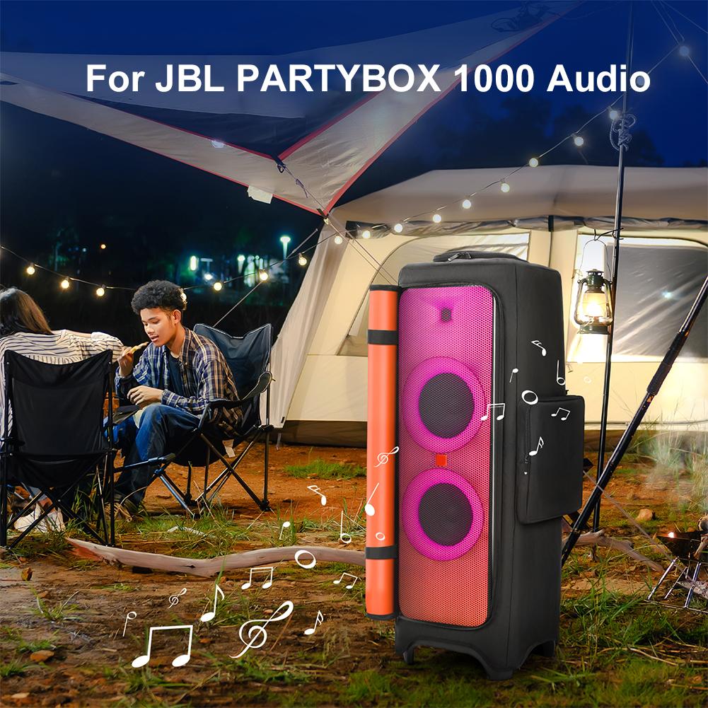 Portable Speaker Dust Case Zipper Closure Padded Speaker Protective Cover Double-Sided Speaker Storage Bag for JBL PARTYBOX 1000