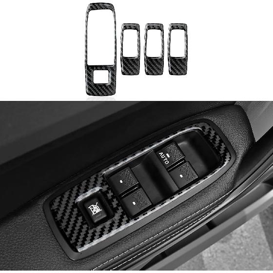 Car Carbon Fiber Dash Center Control Panel Cover Trim Interior for Ford Ranger      XLT Lariat XL Accessories