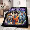 Dragon Ball Printed Flannel Blanket Warm Comfortable, For Bedrooms, Sofas, Beds, Chairs, Picnics, Travel -HE1