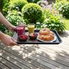 Carnival Waiter'S Tray Non-Slip Black Rectangle 45.5×35.5×2 Cm