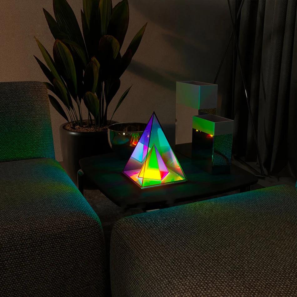 Triangle Rubik's Cube Table Lamp Nordic New Acrylic Decorative Art Exhibition Hall Creative Personality Atmosphere Night Light