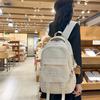 Sac à dos Schoolbagins style maroquinerie japonaise pour fille, lycéenne, collégienne, sac à dos grande capacité couleur contrastante
