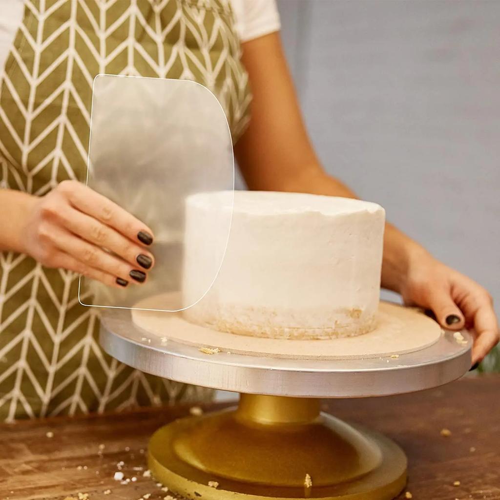 Kendin Yap Plastik Kek Yumuşak Kazıyıcı Fondant Mus Krema Spatula Hamur İşi Düz Kenar Kesici Cupcake Pişirme Dekorasyon Mutfak Aletleri