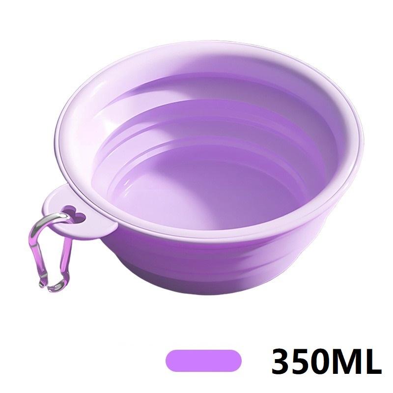350ML Folding Dog Dish Collapsible Pet Bowl Water for Dog Drinking Bowl Cat Water Bowl Drinking Fountains for Dogs