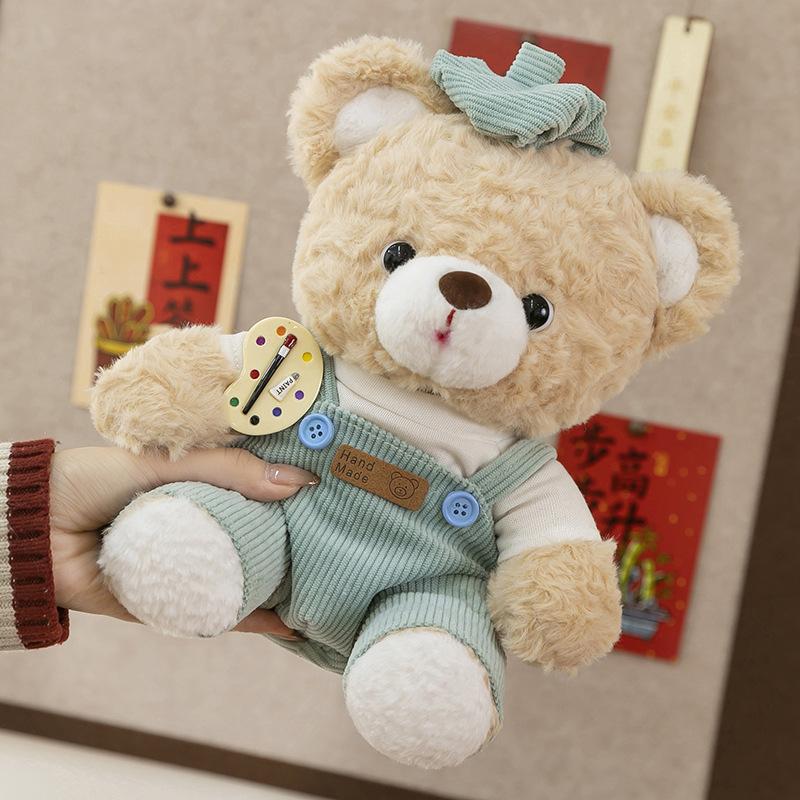 Painter Series Mocha Bear Doll Bear Plush Toy Mora Rabbit Doll Ragdoll Gift Cross-border Batch