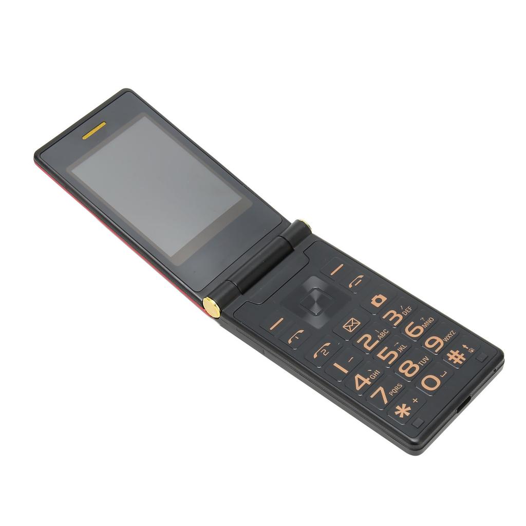 Senioren-Handy 3 Zoll Doppelbildschirm 2G Dual-SIM-Steckplätze 5900mAh Entsperrtes Handy für Ältere Eltern