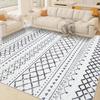 Bohemian Geometric Rug Stain-Resistant and Durable Bedroom Entrance Mat Bedside Rug Living Room Sofa Rug Home Decor