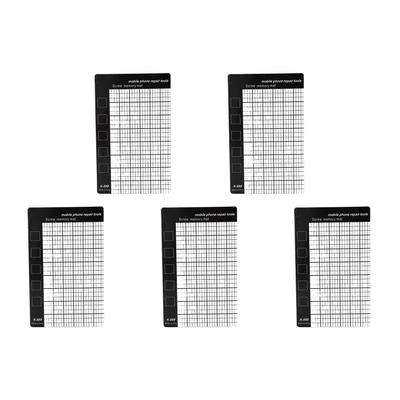 5Pcs Magnetic Project Mat Rewritable Repair Mat Grid Design for Screw Nut Fastener
