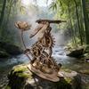 DO-IT-YOURSELF Wooden 3D Puzzle Flying Dragonfly Miniature Kit Imaginative Birthday or Holiday Present Learning Toy Exquisitely Designed