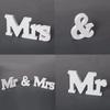 1Set ( 3Pcs )  Newest Design English Letters Mr&Mrs Wedding Decoration Present Table Centrepiece De Wedding Decor Miniatures