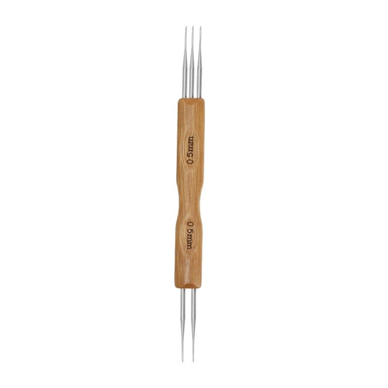 Double Head Dreadlock Crochet Hook for Hair, 0.5mm 0.75mm Dreadlock Needle Tool for Braid Craft 1 Hook, 2 Hooks, 3 Hook