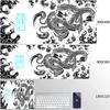 Red Dragon Mousepad Gamer Mouse Pad Light Gaming Room Accessories Desk Mat Japan Art Nonslip Keyboard Mats Company Xxl Mausepad