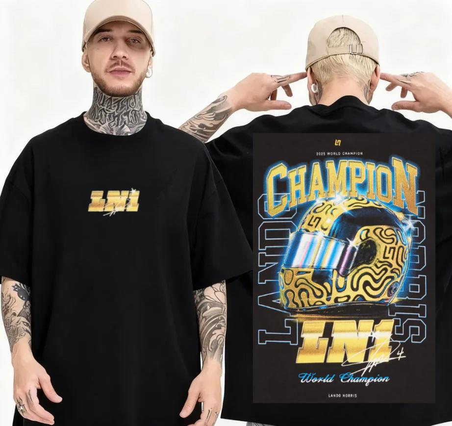 2026 New LN1 Stand 25 Jersey Lando Norris Extreme Sports Breathable Short Sleeved Shirt LN1 Stand 25 Jersey Lando New LN S