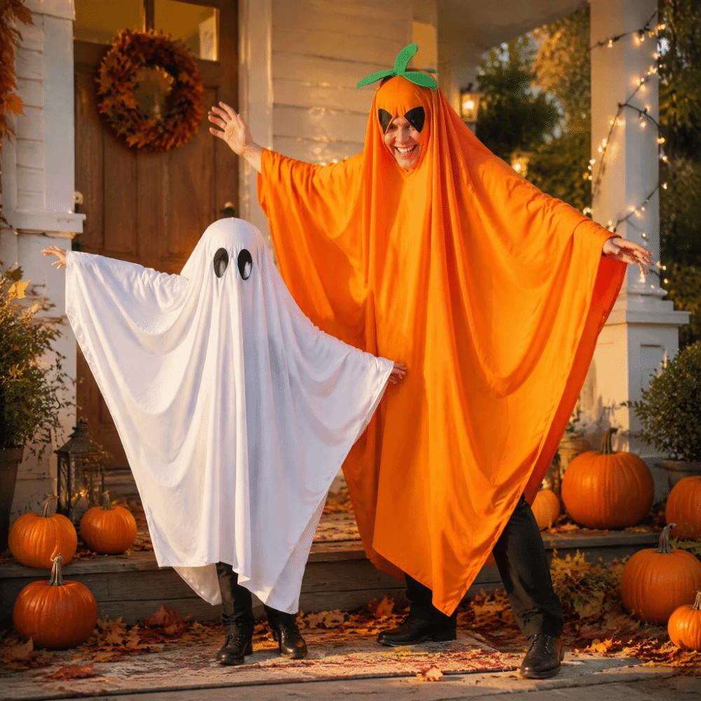Parent-child Party Attire Ghost Costume Long Cloak Cosplay Cape Halloween Costume  Halloween Party