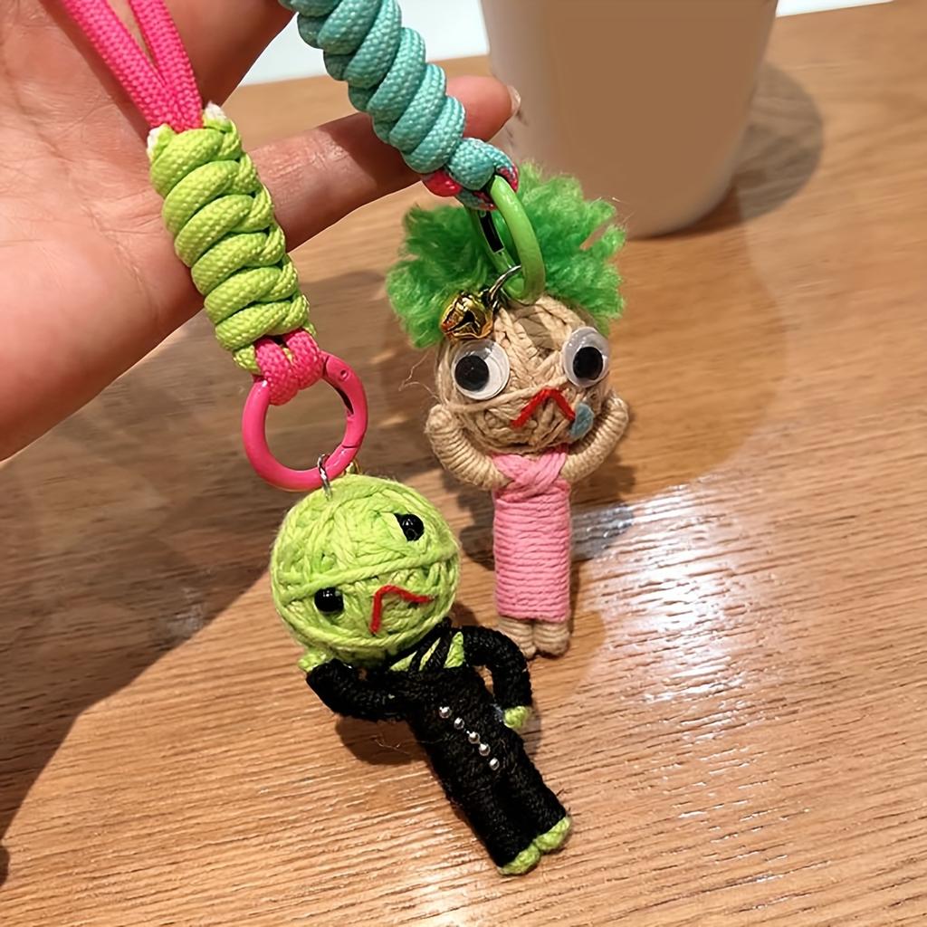 Woolen Voodoo Doll Creative Pendant Mummy Keychain Doll Male and Female Student Bag Hanging Couple Hanging Accessories