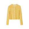 LANGZI Women's Linen Blend Open-Knit Cardigan