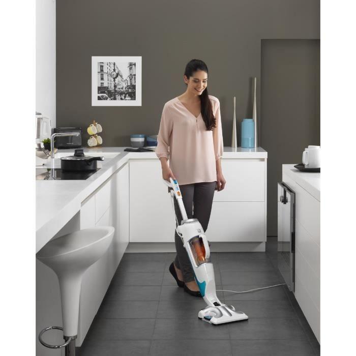 ROWENTA RY7577WH Vacuum Cleaner Bagless and Steam Cleaner Upright Clean & Steam - 1700W - 84db