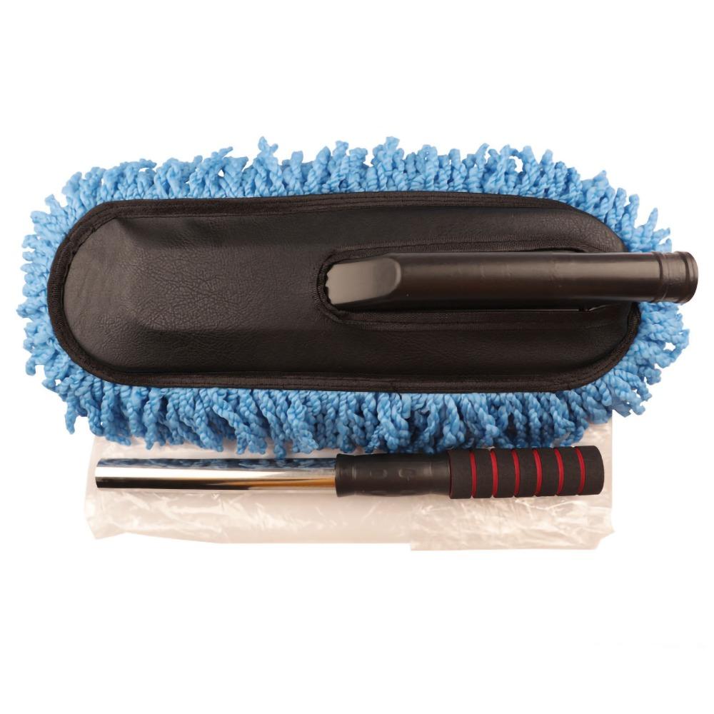 Removable Car Duster Extendable Handle Car Cleaning Mop Car Wash Brush Interior Cleaning