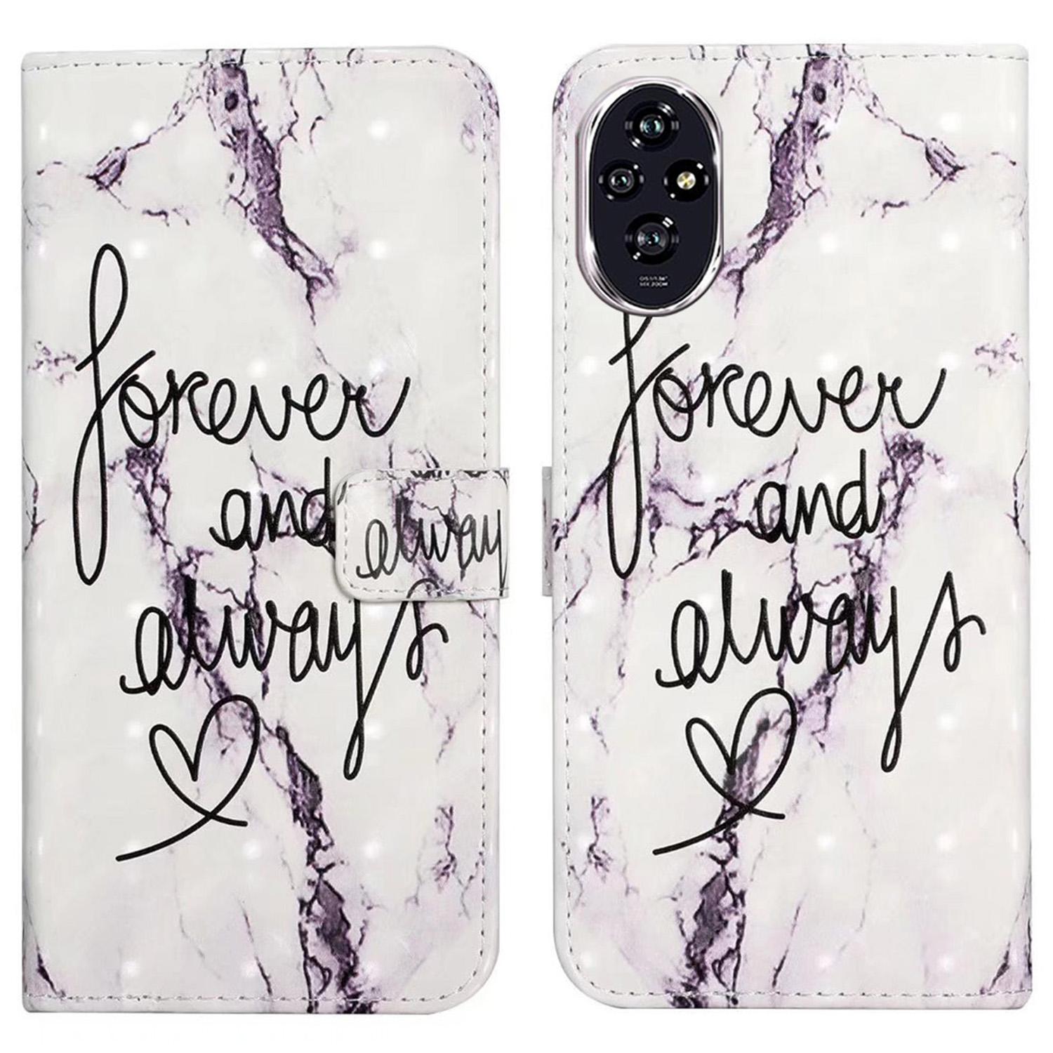 

For Honor 200 Pro 5G Case 3D Creative Pattern PU Leather Stand Phone Cover I