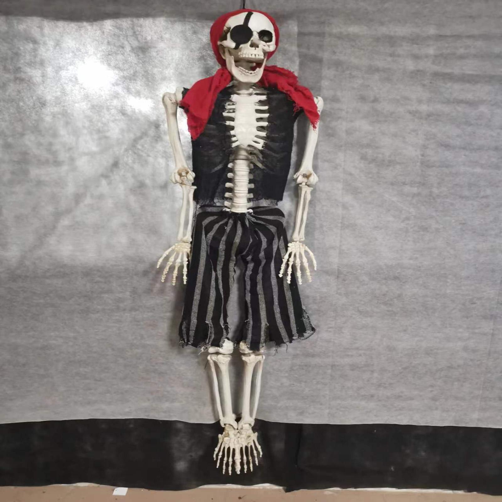 

Halloween 165cm Skeleton Simulation Human Plastic Skeleton Haunted House Prop Skeleton Decoration One Size