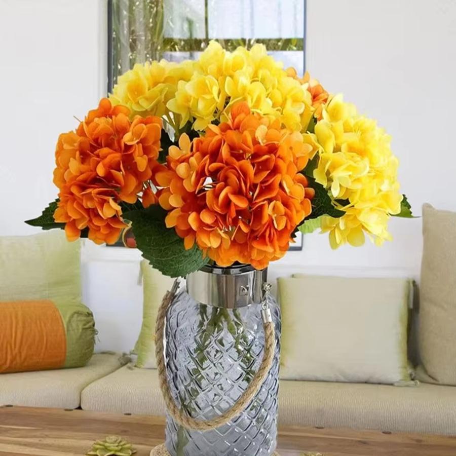 Artificial Flowers 1 Bundle Silk Hydrangea Wedding Decorative Bridal Accessories Clearance Festival Decor Vases Home Diy Bouquet