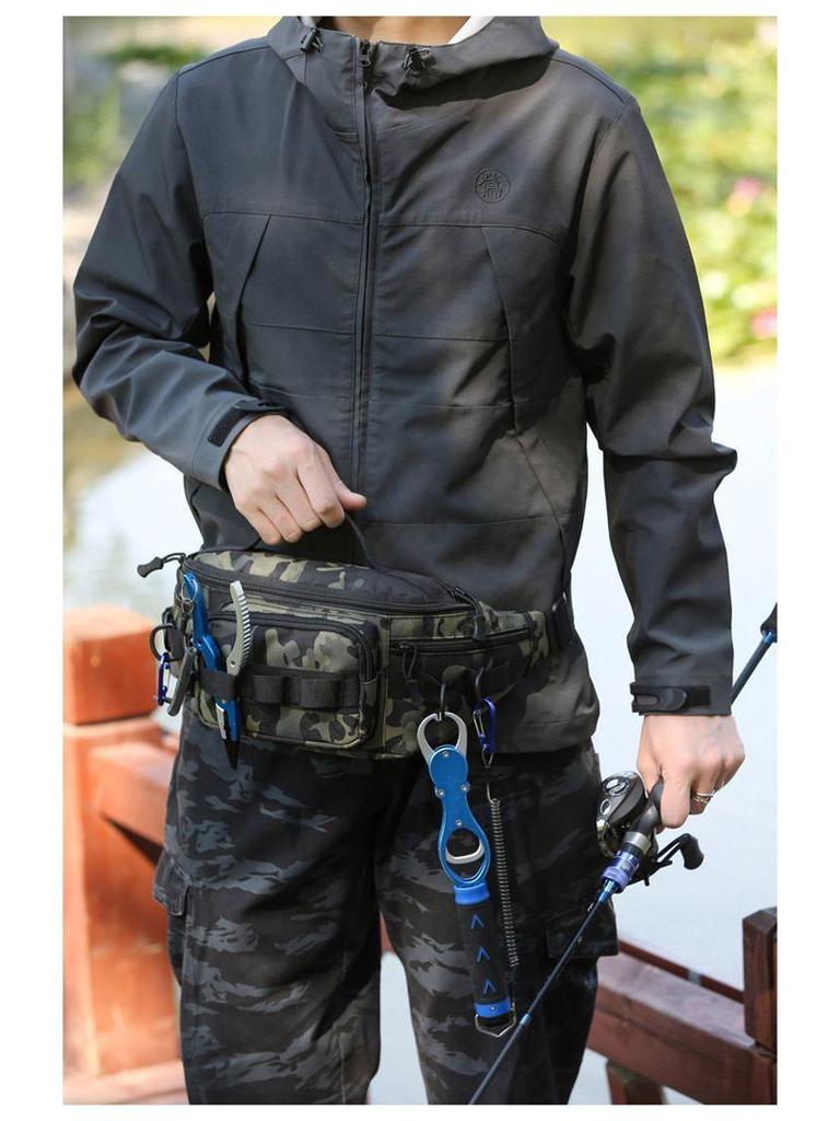 Multi-functional Tactical Crossbody Waist Bag for Men & Women - Outdoor Sports, Casual Fishing, Large Capacity