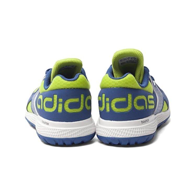 Adidas Bounce Series Comfortable Non-Slip Shock Absorbing Durable Low-Top Running Shoes Kids Running Shoes Blue Yellow AQ2918