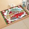 Spoof Santa Claus Gnome Doormat Rectangle Rugs Creative Welcome Mat  Balcony