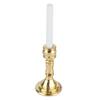 1 Pair 1:12 Dollhouse Golden Candlestick Miniature Simulated Candlestick Toy Decoration