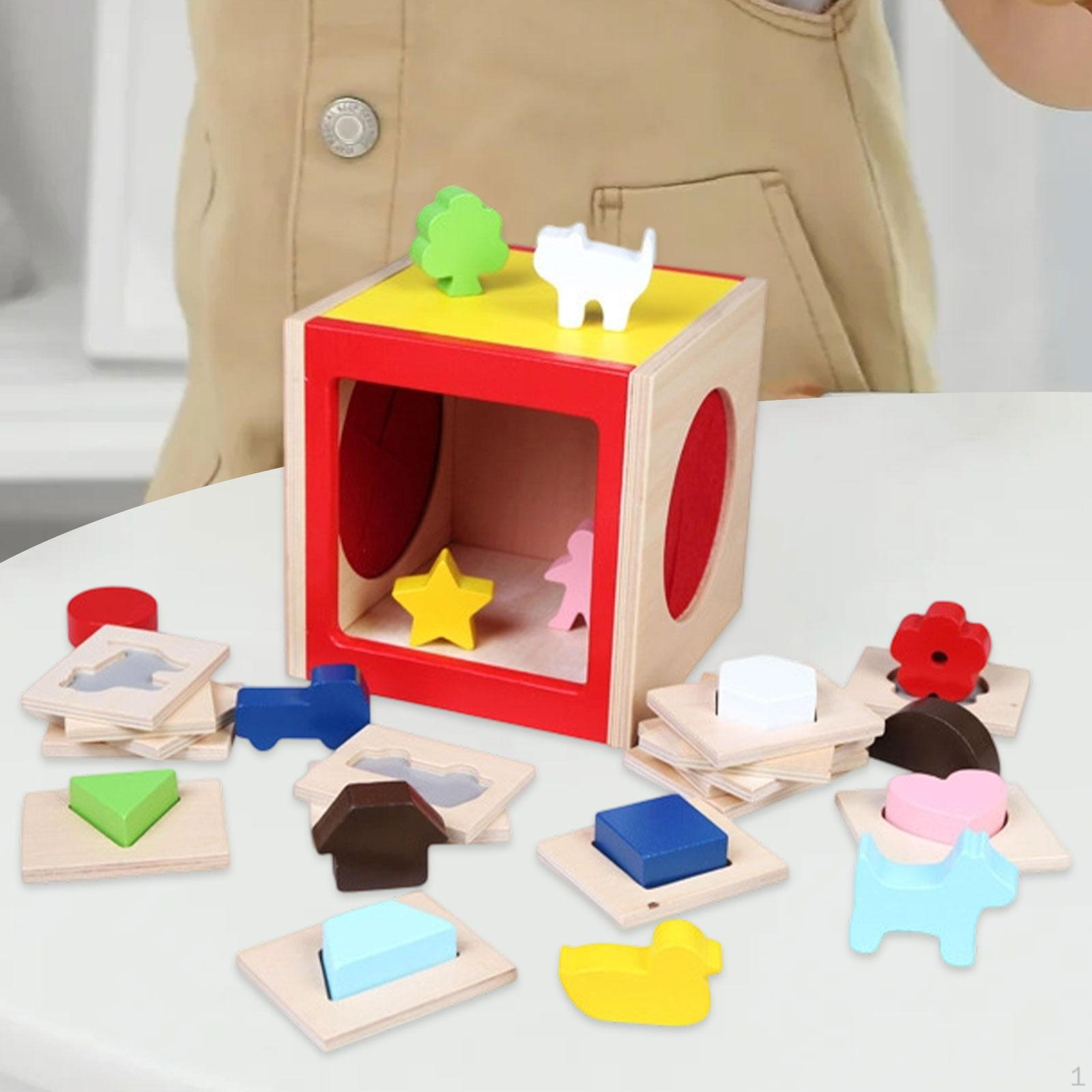 

Деревянная игрушка для правописания, коробка для сопоставления форм, интерактивное обучение для мальчиков и девочек, Монтессори для детей