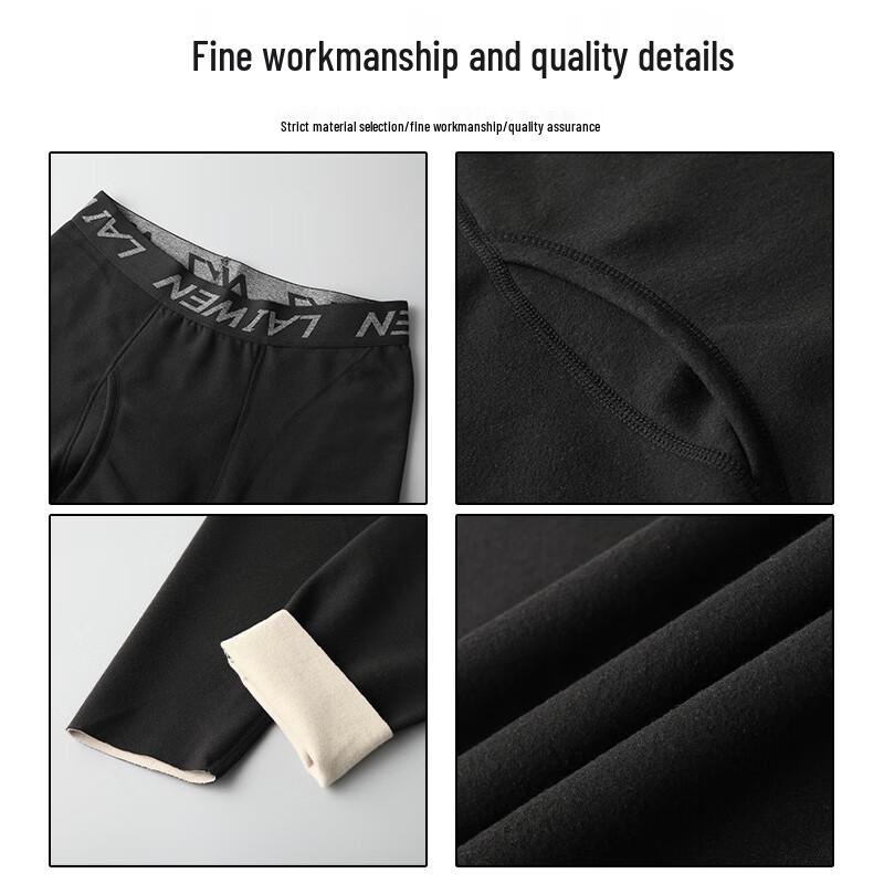 DIBINZE Men's Plus Size German Velvet Thermal Leggings