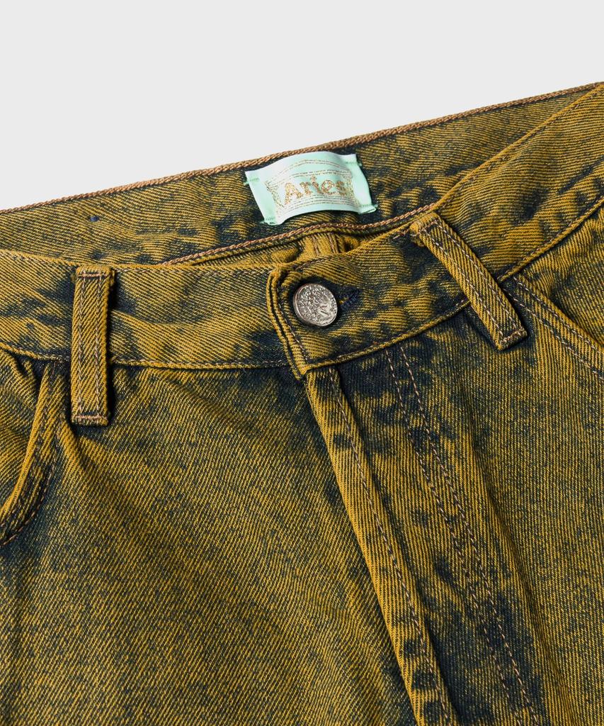 Aries (U) Acid Wash Batten Jean Gold