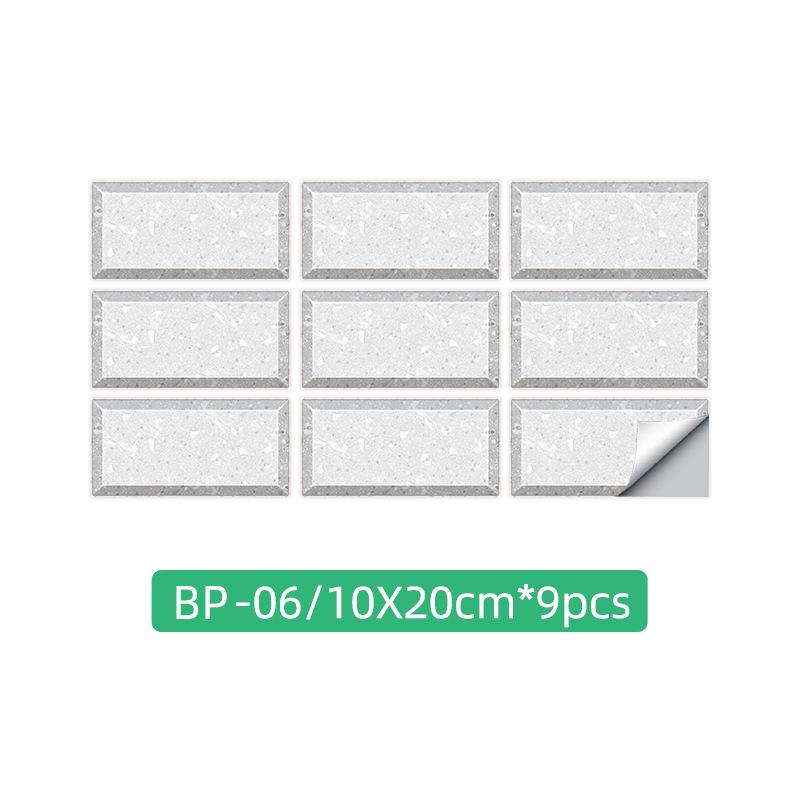 Kitchen Oil-Proof Sticker Simulation Marble Crystal Floor Wallpaper Bathroom Renovation Old House Renovation Self-Adhesive Tile Sticker