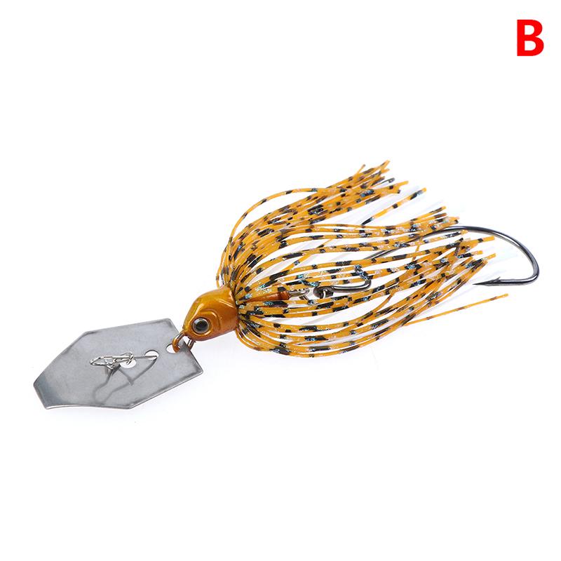 Chatterbait Blade Bait with Rubber Skirt 10cm//11g Buzzbait Fishing Lures Tackle