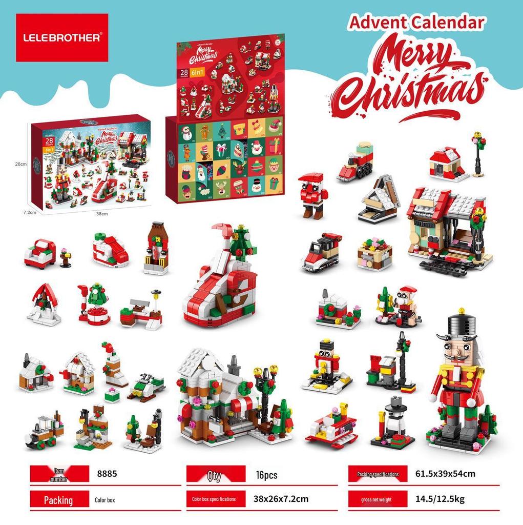 Christmas Tree Surprise Building Blocks: Creative Educational Toy Ornaments & Gifts for Children
