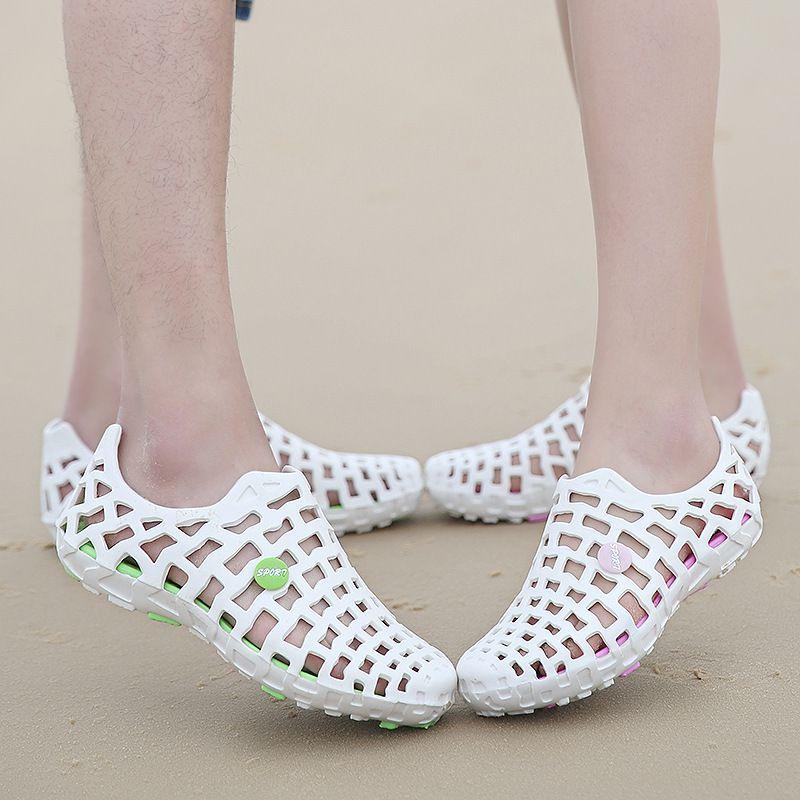 Beach Men Women Breathable Slippers Hollowout Sandals Outdoor Garden Shoes Hole